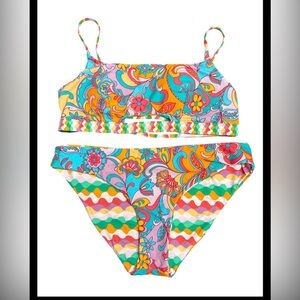 CUPSHE Women Swimsuit Bikini Set Two Piece Bathing Suit Two Sided XL H17